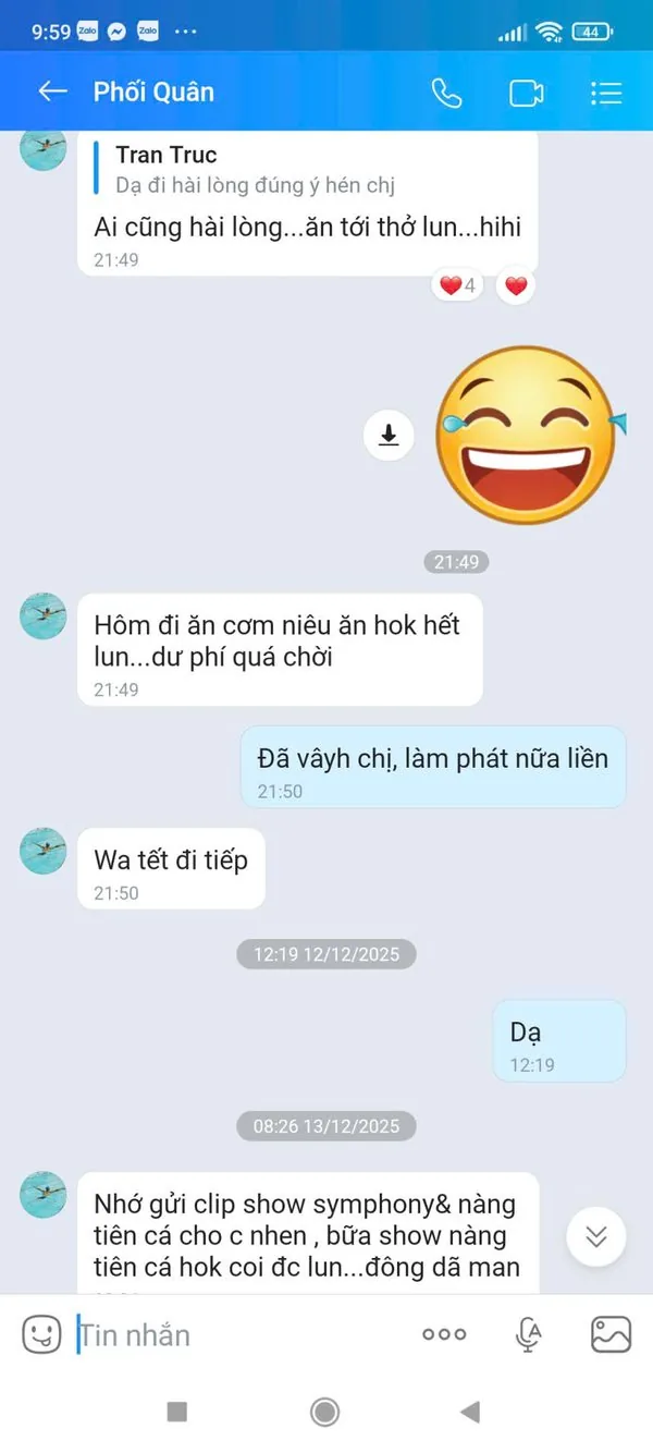 Screenshot Zalo Phối Quân — Việt kiều Đài Loan