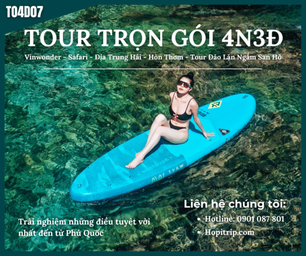 Tour Du Lịch Trọn Gói 4n3đ Địa Trung Hải - Tour Đảo - Hòn Thơm - Grandworld - Vinwonders - Safari