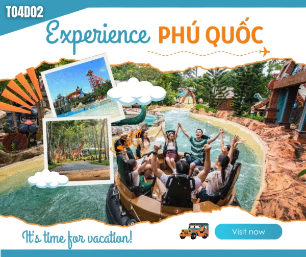 Tour Du Lịch 4 Ngày 3 Đêm - Địa Danh - Hòn Thơm - Địa Trung Hải - Grandworld - Safari - Vinwonders